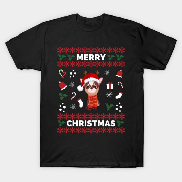 Chihuahua Funny Holiday Christmas - Chihuahua Funny Holiday Christmas Celebration - Chihuahua Lover Gifts T-Shirt by Famgift